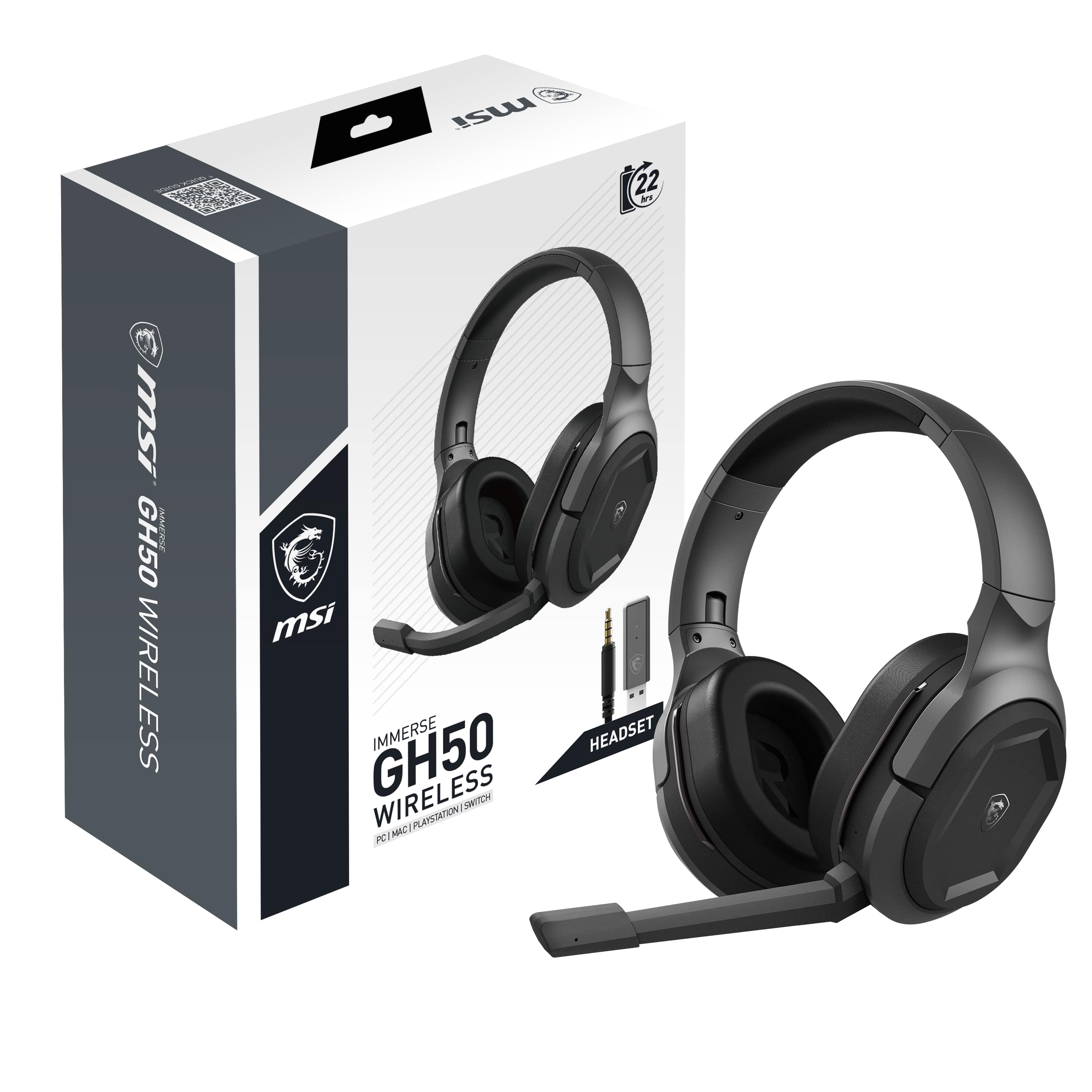 MSI IMMERSE GH50 Casque de jeu sans fil