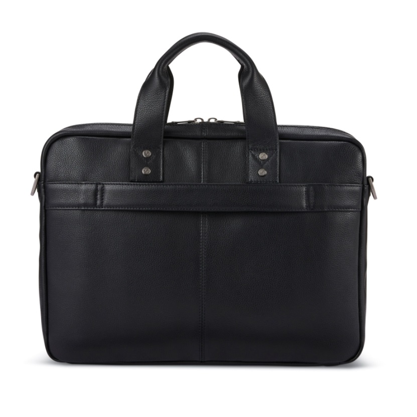 Serviette mince classique en cuir SAMSONITE 15,6 po, noir