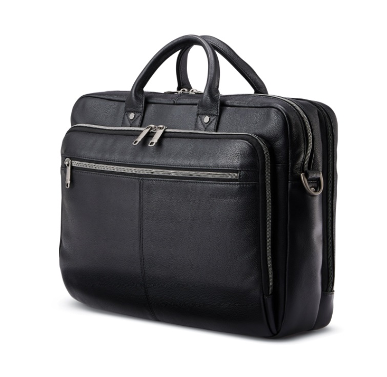 SAMSONITE Classic Leather 15,6" Toploader, noir