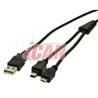 ICAN USB 2.0 Mini 5PIN + Micro 5PIN Combo Chargeur d'alimentation (pas pour les données)
