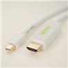 Câble iCAN Mini DisplayPort (M) 1.2 vers HDMI (M) 2.0 UHD, doré, 0,9 m(Open Box)