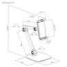 iCAN PAD39-02 Support de table universel simple pour téléphone/tablett(Open Box)