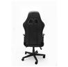 iCAN (Racing) - Chaise de jeu avec repose-pieds noir