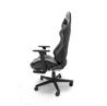 iCAN (Racing) - Chaise de jeu avec repose-pieds noir