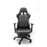 iCAN (Racing) - Chaise de jeu avec repose-pieds noir