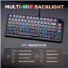 Yunzii B75 Wired RGB 75% Black Gaming Keyboard Pre Lubed Linear Switch