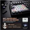 Yunzii B75 Wired RGB 75% Black Gaming Keyboard Pre Lubed Linear Switch