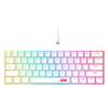 Clavier de jeu filaire arc-en-ciel iCAN CX23UL blanc, 61 touches