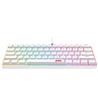 Clavier de jeu filaire arc-en-ciel iCAN CX23UL blanc, 61 touches