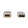 Câble DisplayPort vers HDMI iCAN 28AWG 1080p, M/M, plaqué or, 10 pieds, blanc(Open Box)