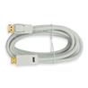 Câble DisplayPort vers HDMI iCAN 28AWG 1080p, M/M, plaqué or, 10 pieds, blanc(Open Box)