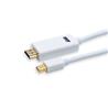 iCAN Mini DisplayPort Male to HDMI Male, Gold Plated, 32AWG Cable, 15FT