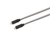 Câble iCAN Premium USB 3.1 Gen 1 Type C vers Type C, PD, 100 W (20 V/5 A), 5 Gbit/s, nylon tressé, M/M, 3 pieds, noir et blanc