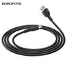 Câble de données de chargement HOCO BX51 Triumph pour Micro USB, 1m, Noir