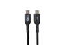 Câble USB Type C vers Type C iCAN Premium, charge rapide, 240 W, 480 Mbps, 2 m, noir