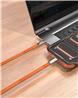 iCAN USB 2.0 Ultra-thin Type-C Male to Male Flat Cable, 240W, 3ft