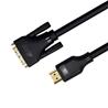 Câble iCAN HDMI vers DVI (DVI-D) double liaison, mâle vers mâle, 1,8 m(Open Box)