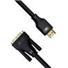 Câble iCAN HDMI vers DVI (DVI-D) double liaison, mâle vers mâle, 1,8 m(Open Box)