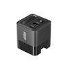 iCAN 65W 2-Port Portable GaN PD Charger with Type-C Retractable Cable