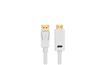 Câble DisplayPort vers HDMI iCAN 28AWG 1080p, M/M, plaqué or, 10 pieds, blanc(Open Box)