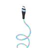 HOCO Câble USB vers Type-C «U85 Charming night», synchronisation des données de chargement, bleu