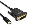 Câble Choetech USB Type C vers DVI, 4K@30Hz, 1,8 mètre, Noir (XCD-0018BK)