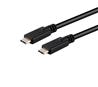 Câble de liaison de données iCAN USB3.1 (Gen 2) 10 Gbps Type C vers Type C, 6 pieds.