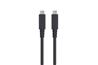 Câble 100 W iCAN Premium USB 4.0 Type C vers Type C, 40 Gbit/s, M/M, 2,6 pi, noir