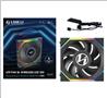 LIAN LI UNI FAN SL WIRELESS RGB LCD Couleur noire inversée Pack unique 12 cm Pack ventilateur sans contrôleur (lame inversée)