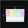 Clavier de jeu Razer BlackWidow V4 75 %, blanc (anglais), profil standard, commutateurs tactiles (RZ03-05001700-R3M1)