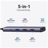 UGREEN Revodok USB C Hub 5-in-1 Dock, Multiport Adapter 4K HDMI